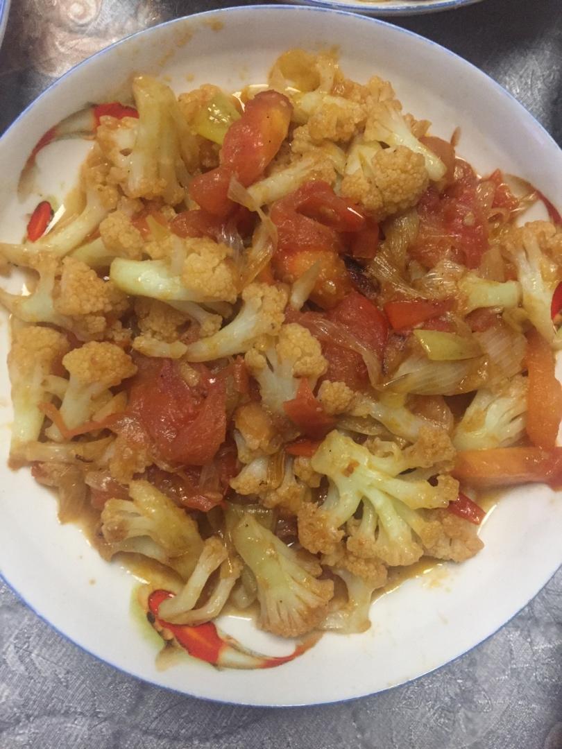 番茄🍅炒花菜