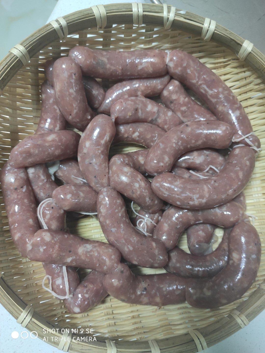 自制脆皮小香肠