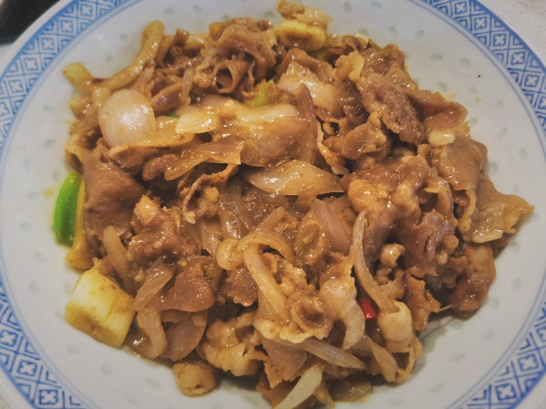 葱爆孜然羊肉卷