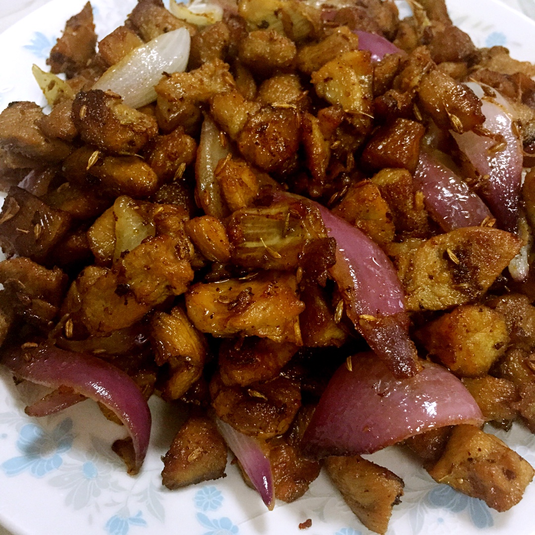 孜然羊肉粒