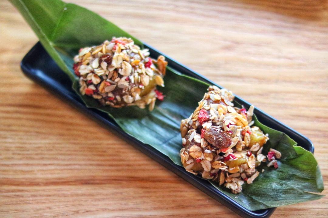 粽子的创新吃法❤【芝士燕麦烤粽子】