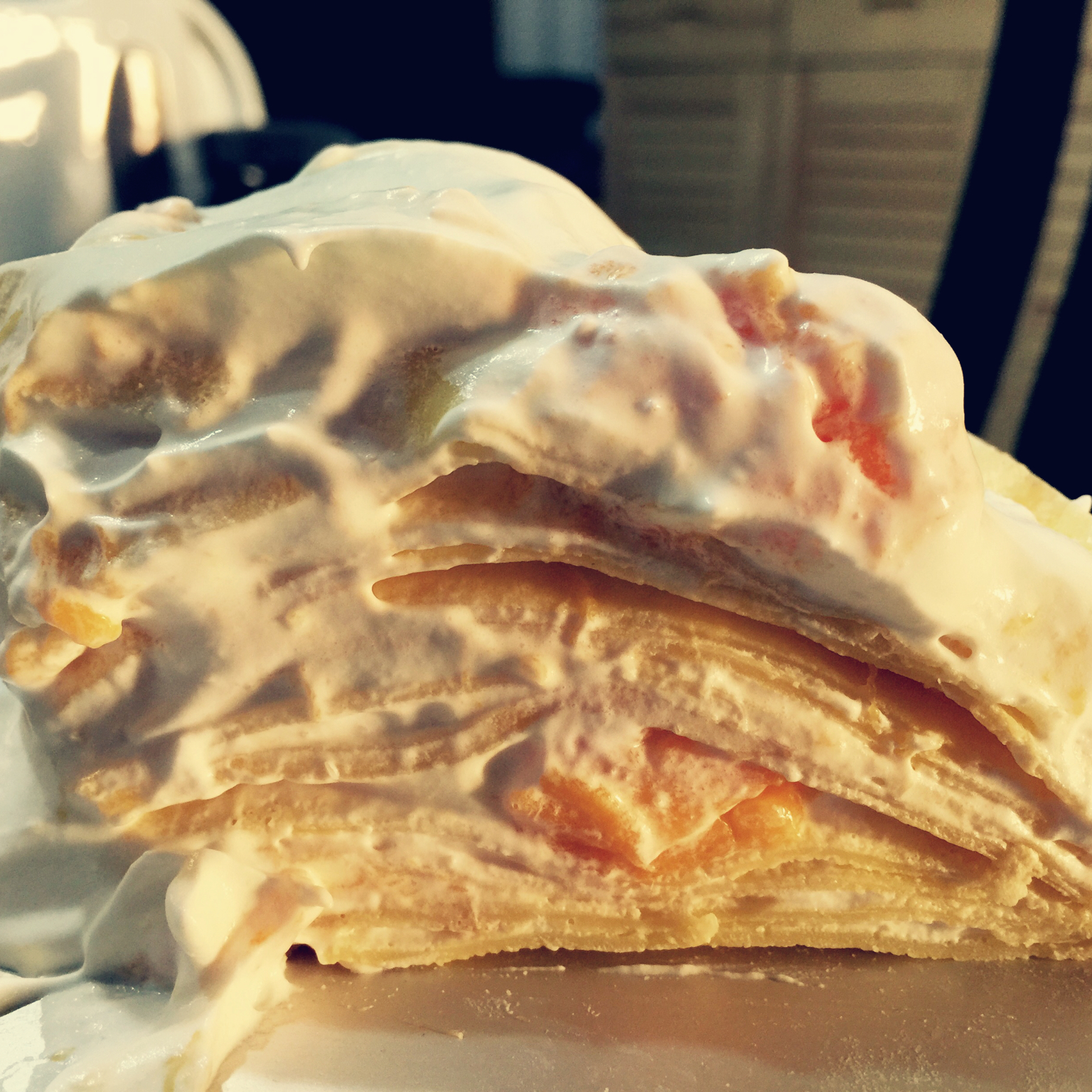 芒果千层蛋糕，100%成功告别煎皮无能