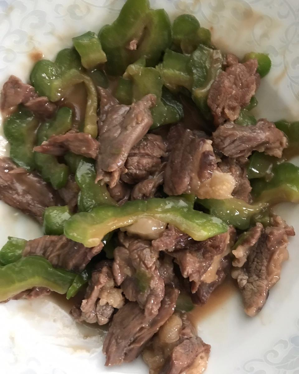 耗油苦瓜炒牛肉