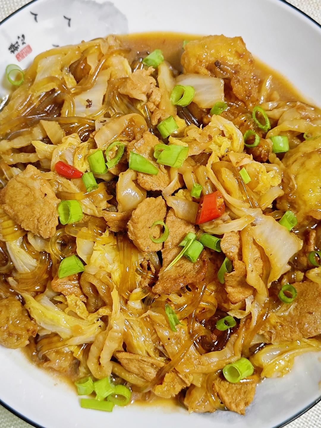 猪肉白菜炖粉条