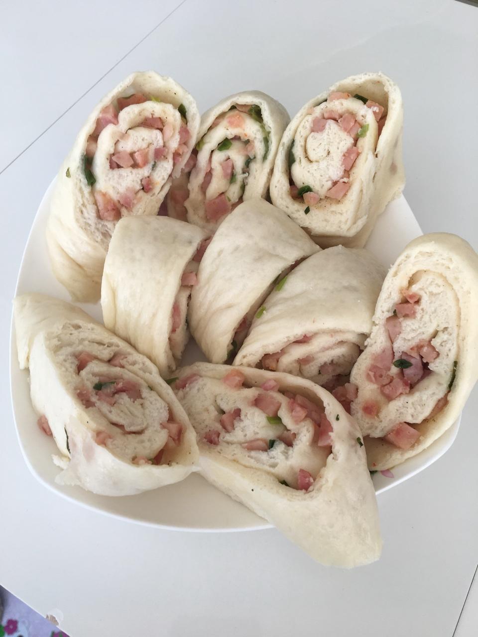 【五香葱花火腿油卷图片】简单的生活1_下厨房