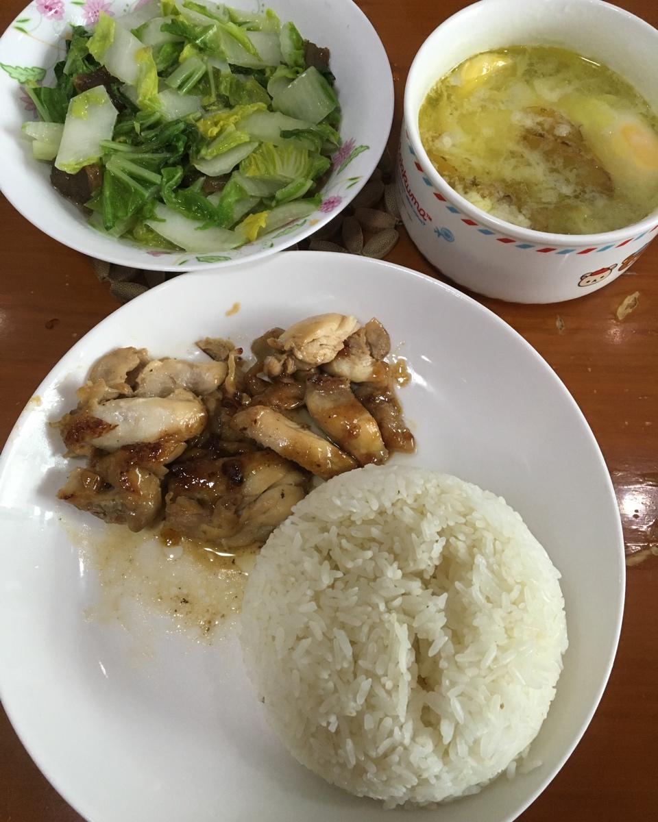 蒜香蜂蜜鸡腿饭