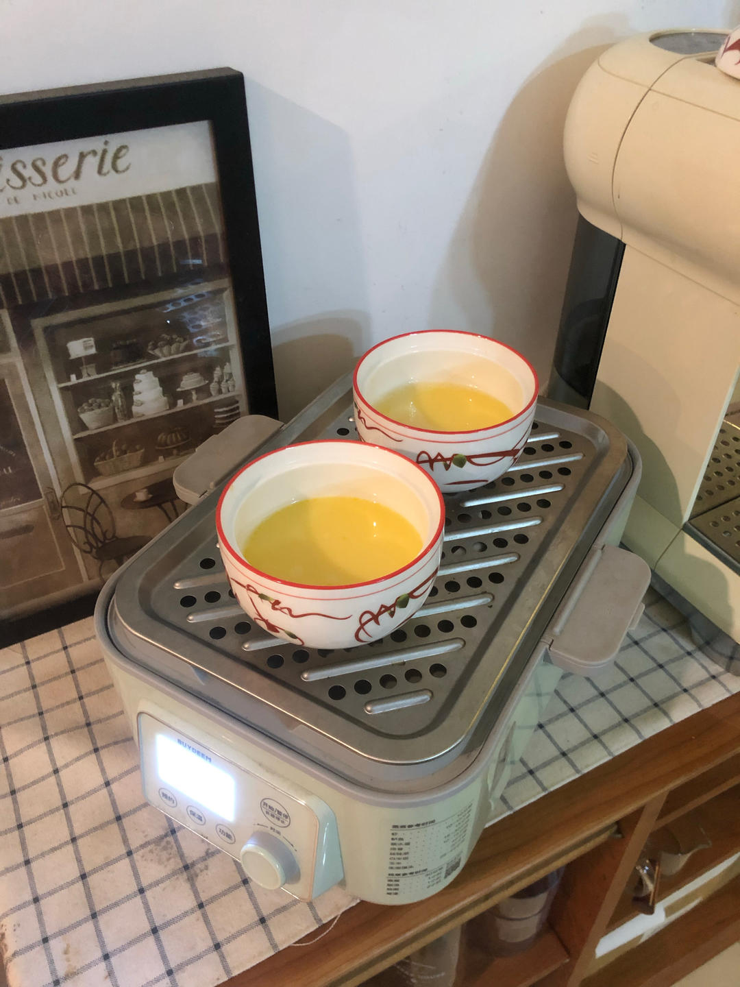 海带豆腐金针菇瘦肉汤+小米蒸肉丸+菠菜蛋羹【4月北鼎蒸炖锅食谱】