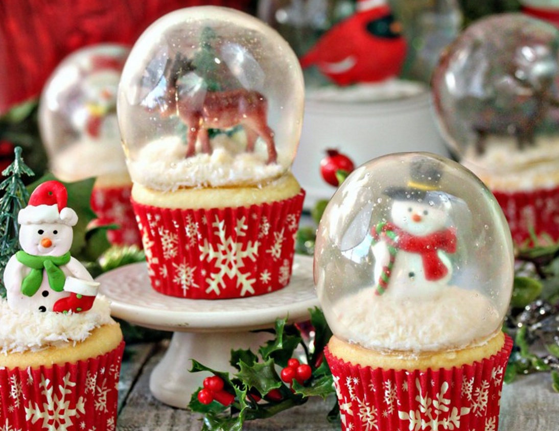 【圣诞】雪景球纸杯蛋糕 Gelatin Bubbles的做法