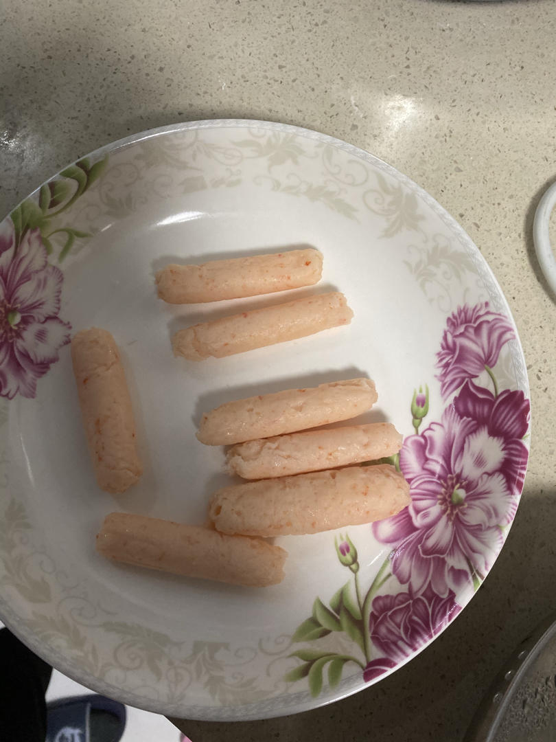 宝宝辅食虾肠