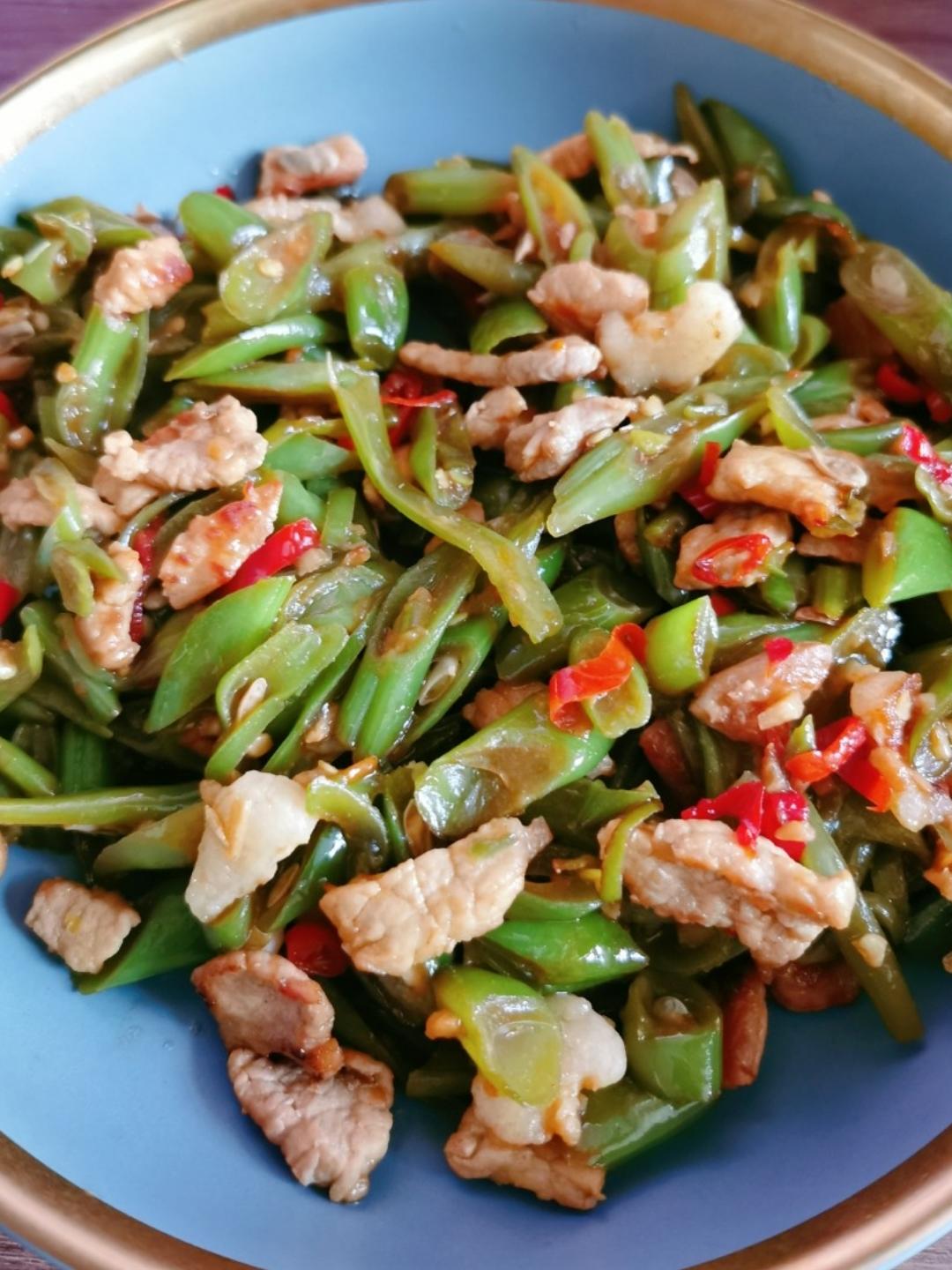 （快手菜）无敌下饭的四季豆炒肉
