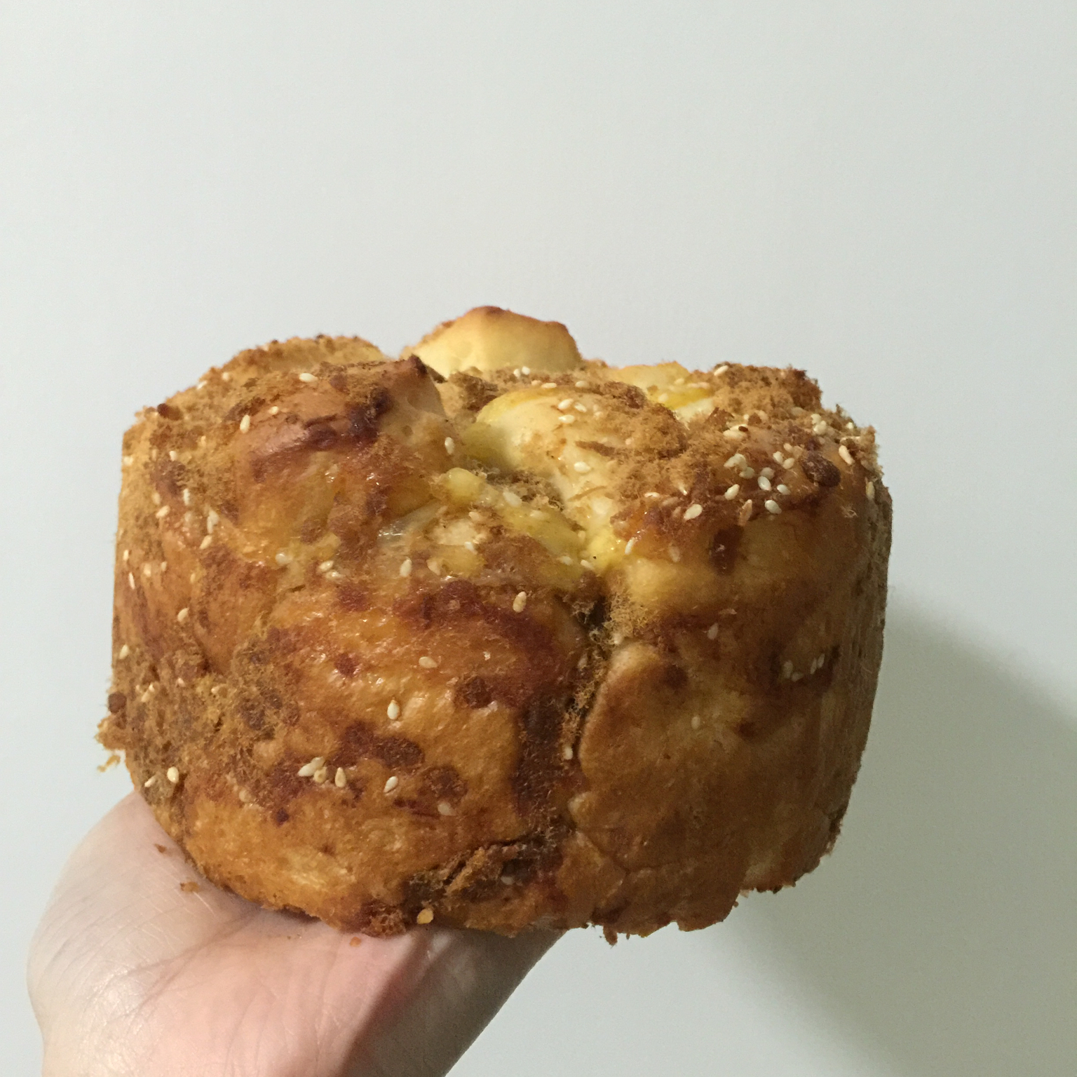 肉松手撕面包—超软会爆浆的面包哟