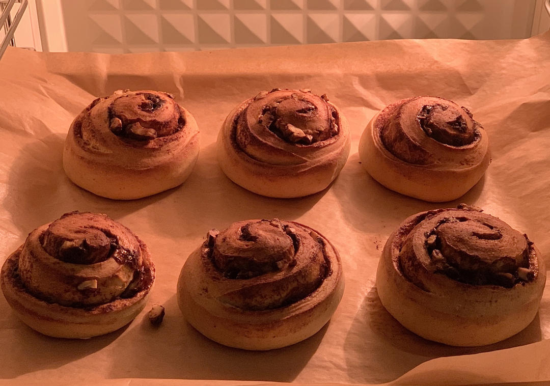 低油低糖版全麦肉桂卷