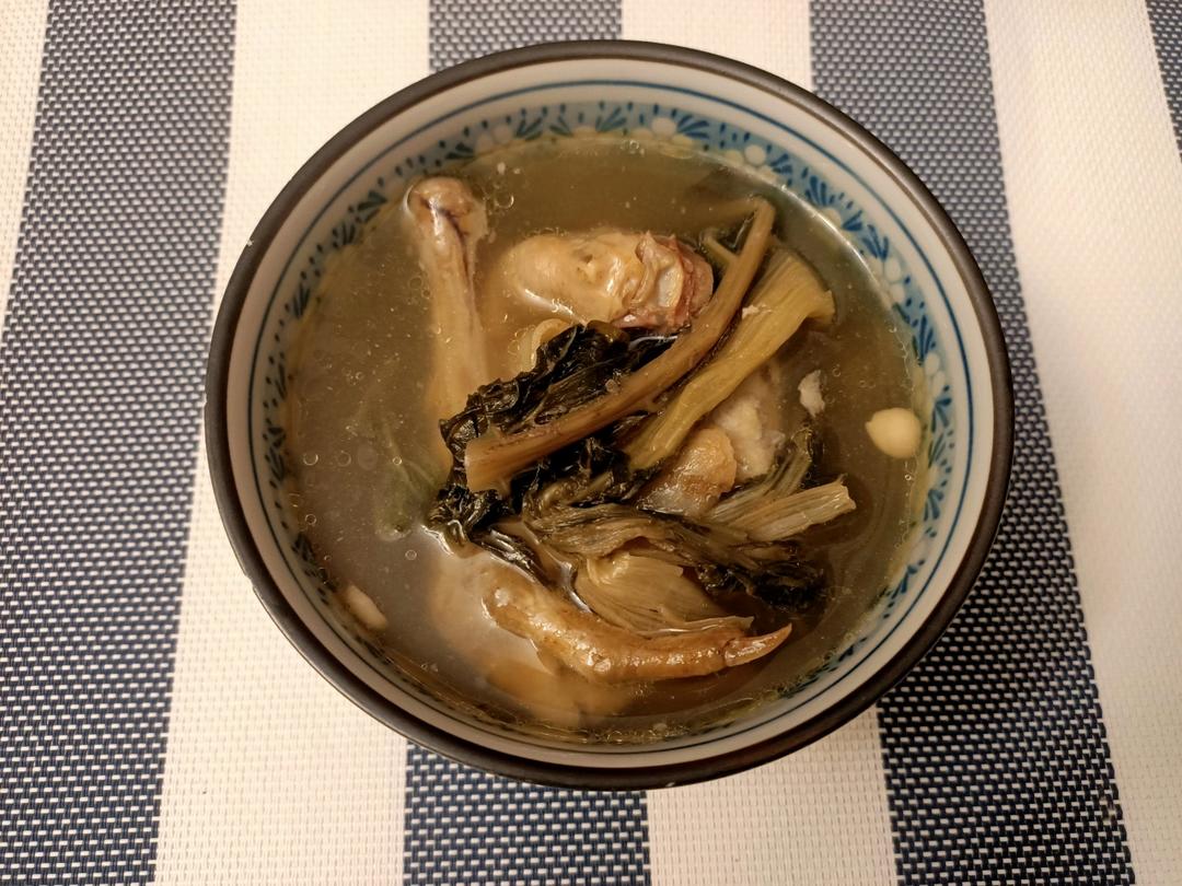 腊鸭颈菜干汤