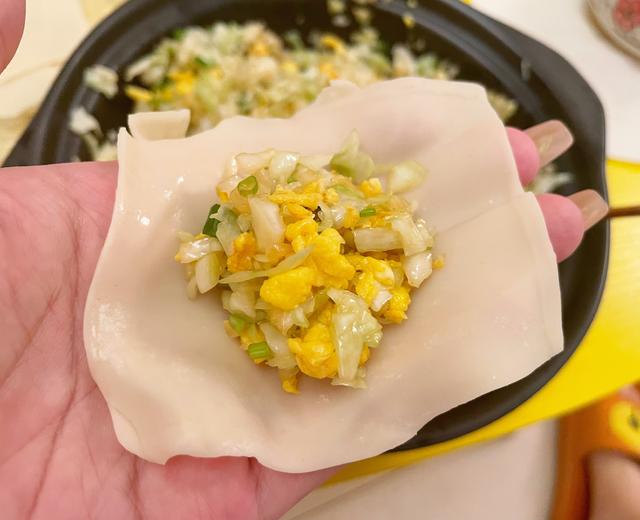包菜卷心菜鸡蛋饺子（超简单）的做法