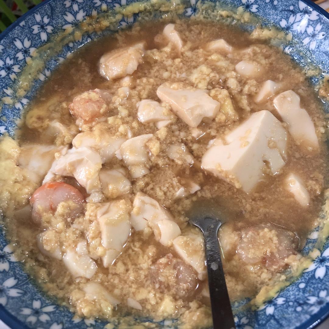 减肥也能吃虾仁豆腐蒸水蛋