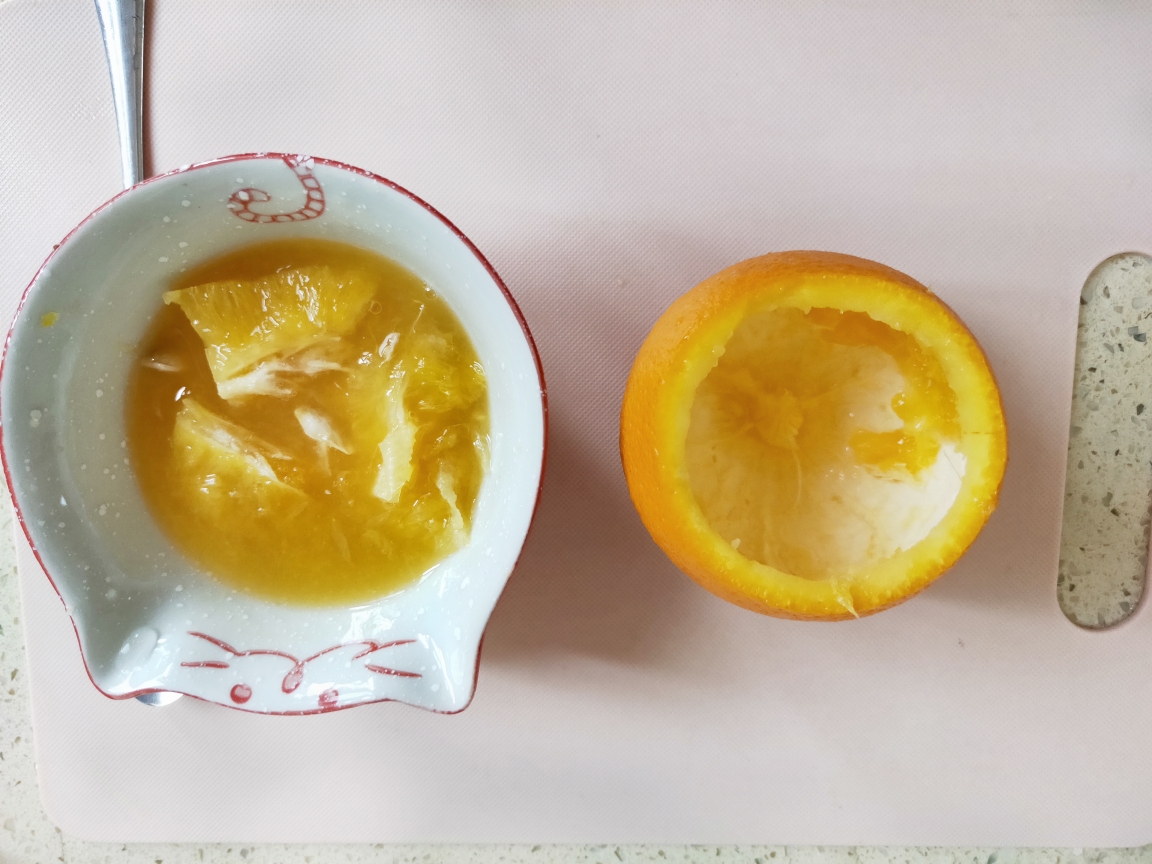 香橙炖蛋的做法 步骤3