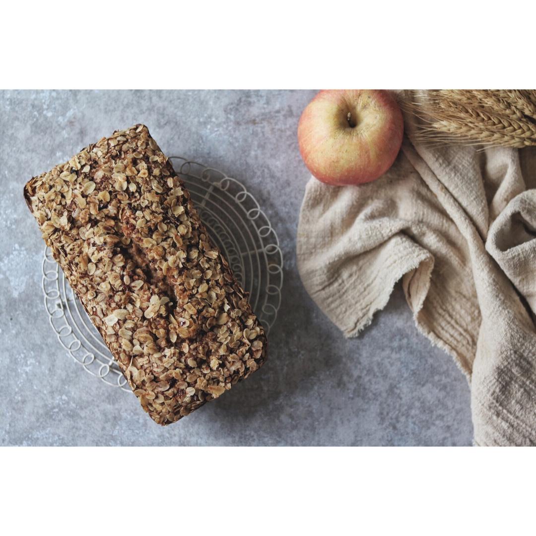 暖香燕麦苹果快手面包丨健康·烘焙