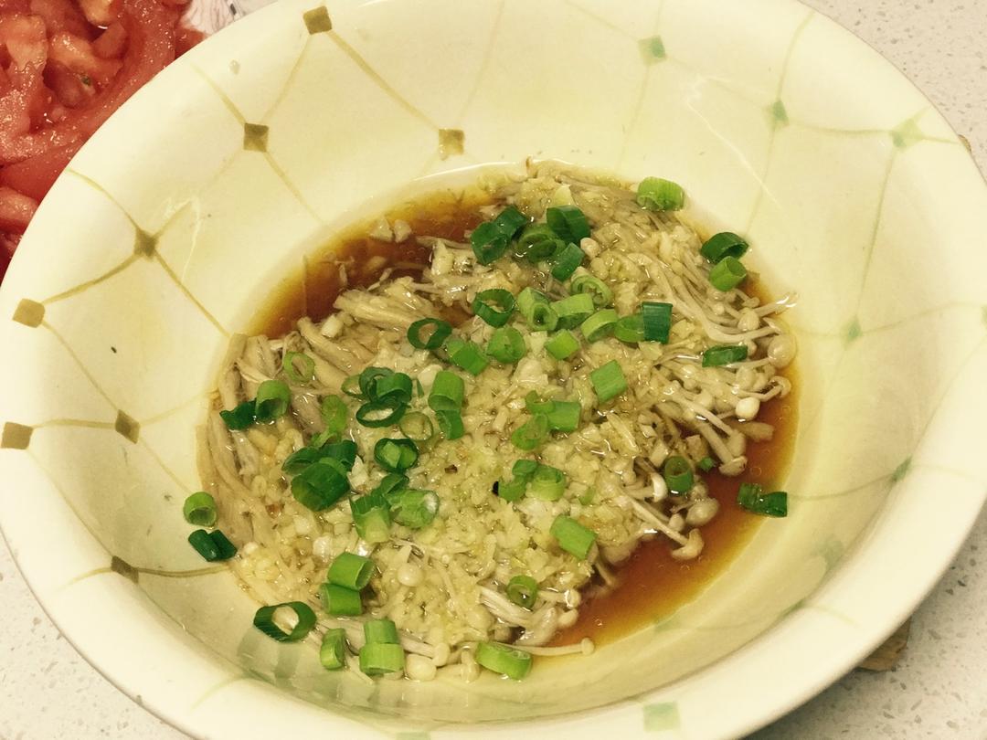 蒜蓉蒸金针菇