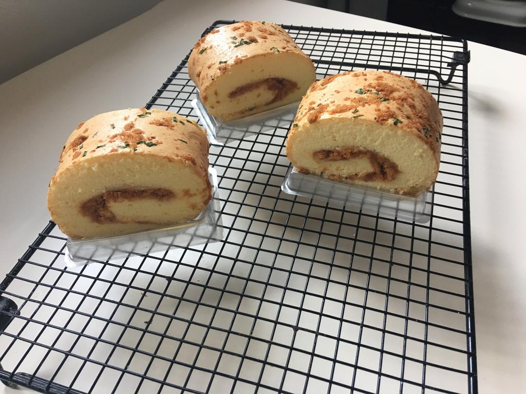 香葱肉松肥蛋糕卷～