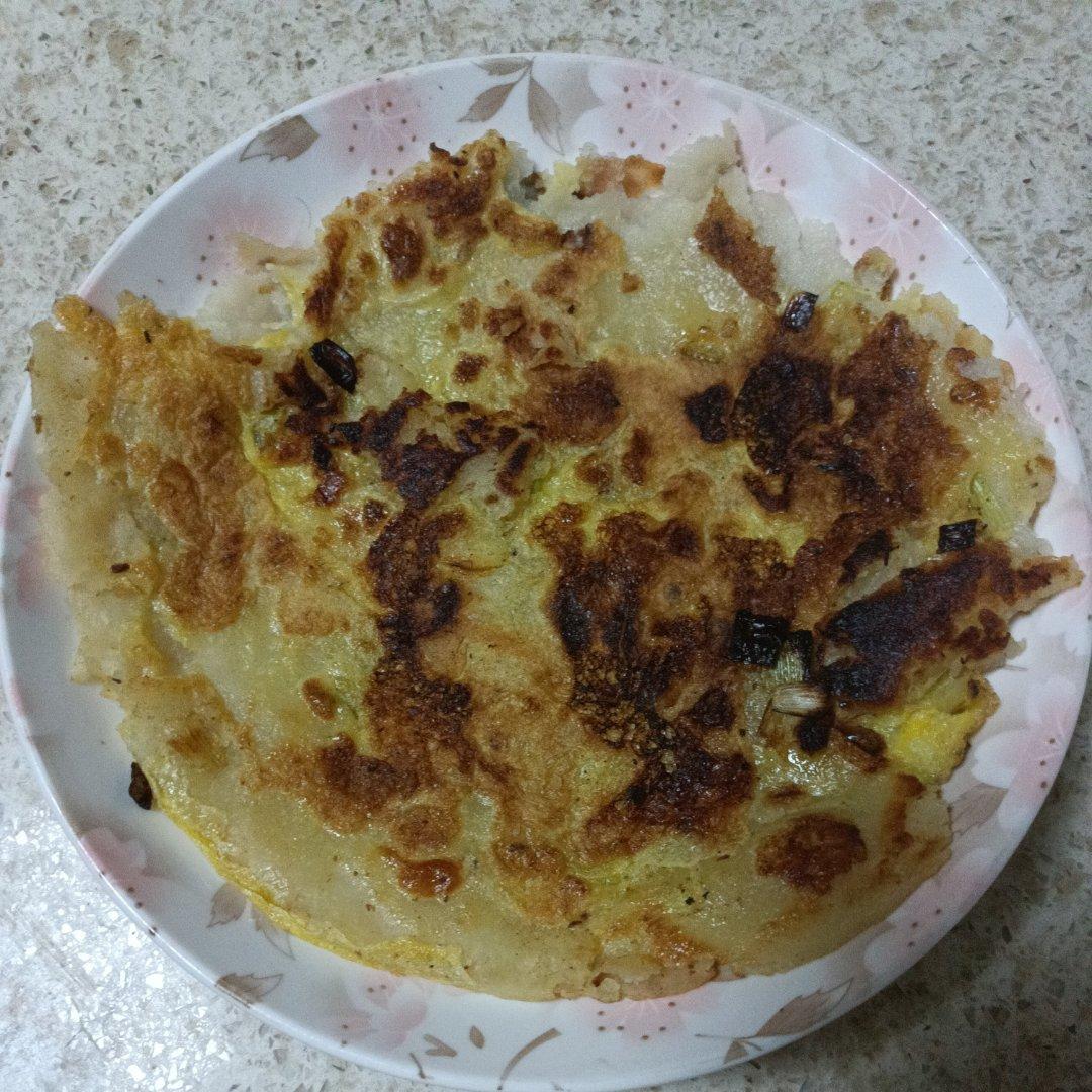 鸡蛋葱油饼                  （更新饼坯保存方法）