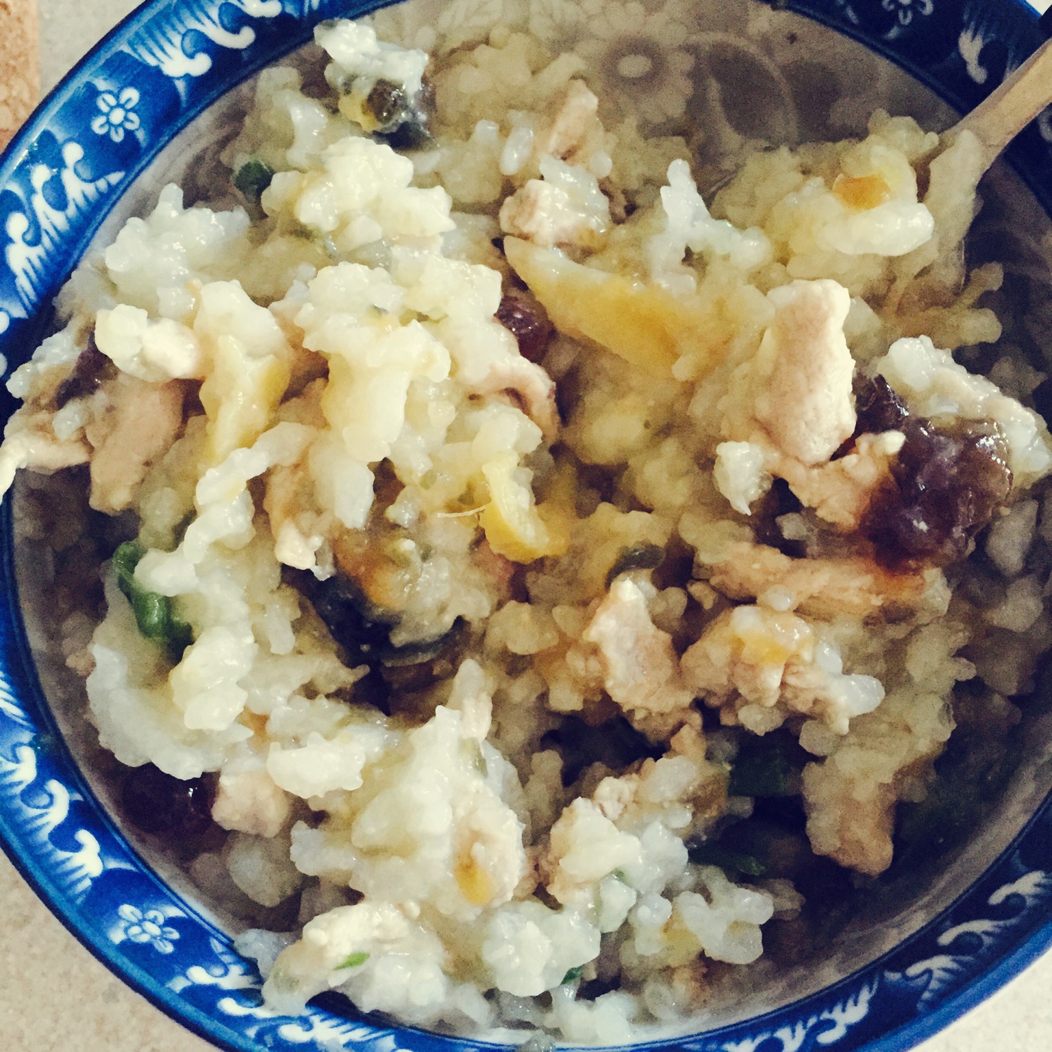 电饭煲版皮蛋瘦肉粥