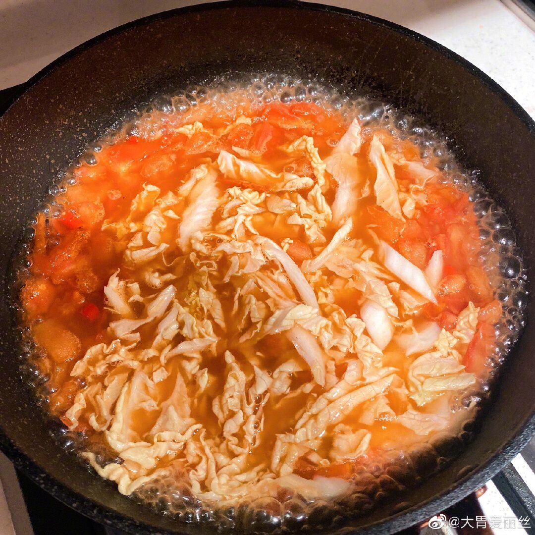 番茄汤饭的做法 步骤4