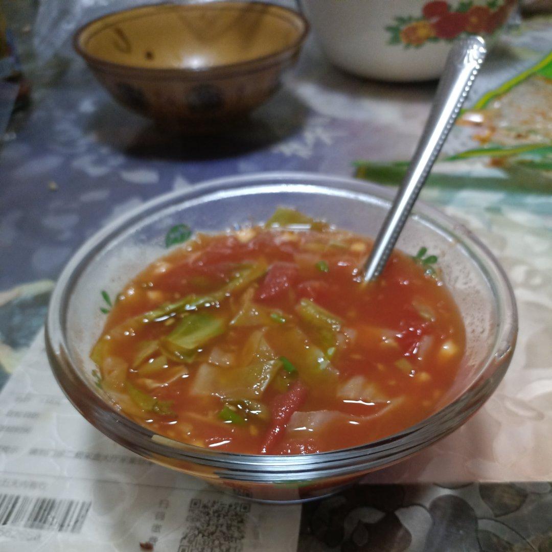 番茄卷心菜浓汤