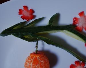 元宵节春意盎然水果拼盘立体水果画的做法 步骤4