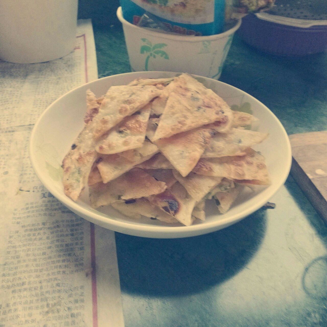 油酥版葱油饼
