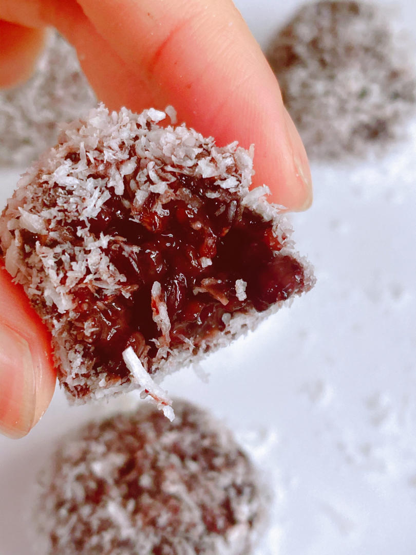 椰香紫米球（超简单的甜点，带去野餐吧❗️❗️ ❗️）