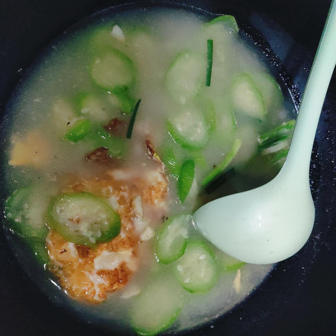 不变色丝瓜汤