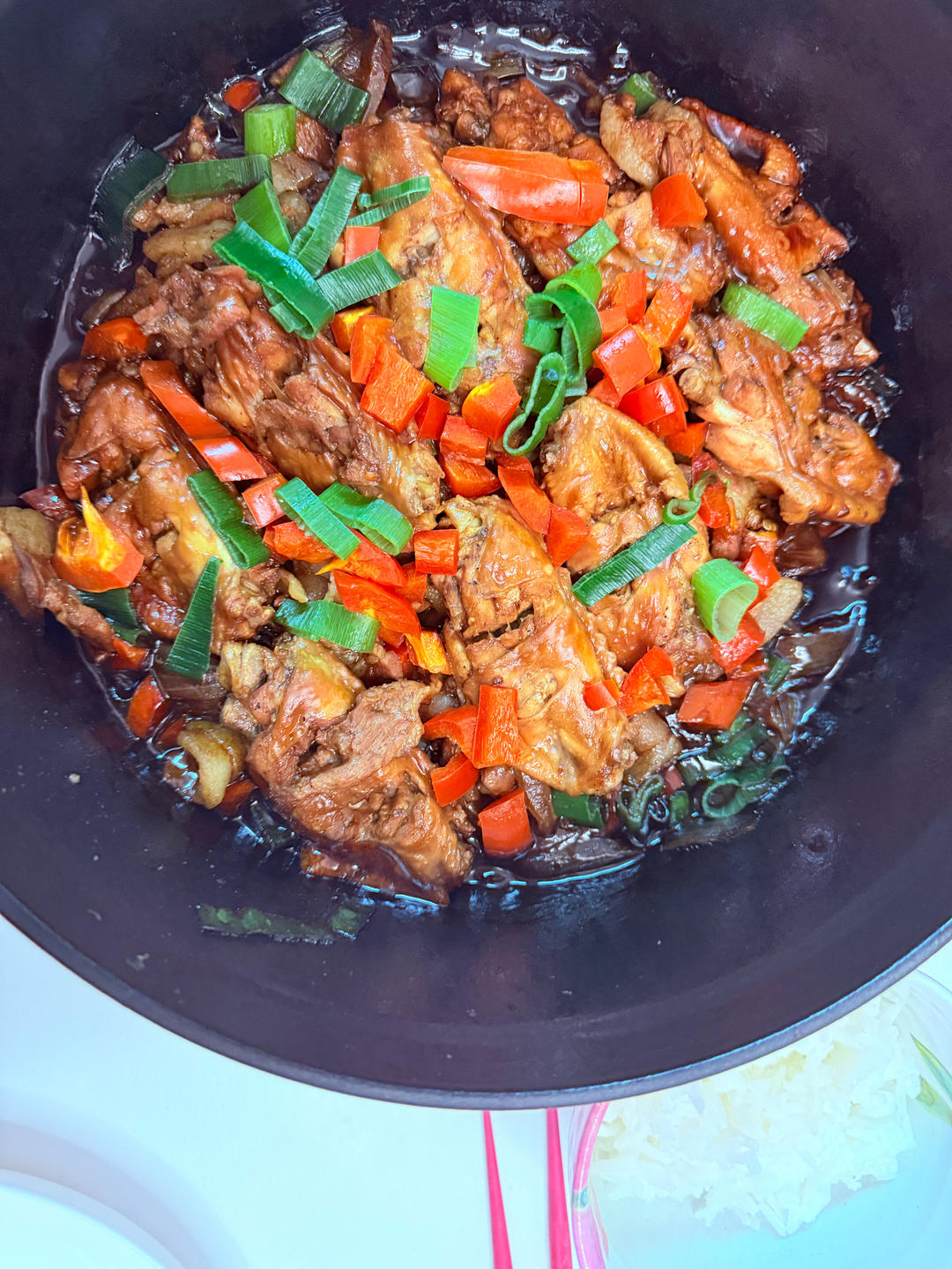 超简单的Staub珐琅锅食谱：烧小排➕小鸡翅