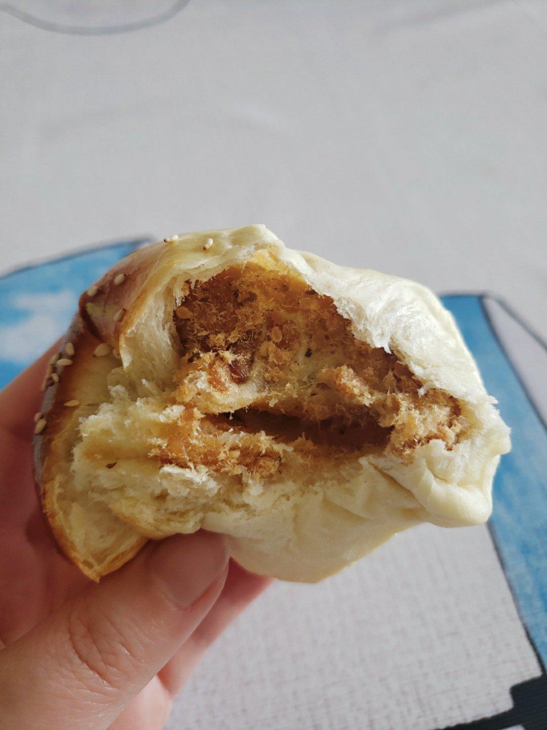 爆浆肉松包 ‼️（附自制肉松教程）