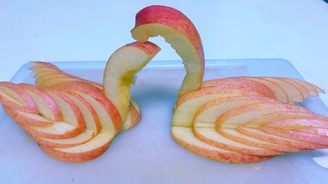 花式切苹果（小天鹅）