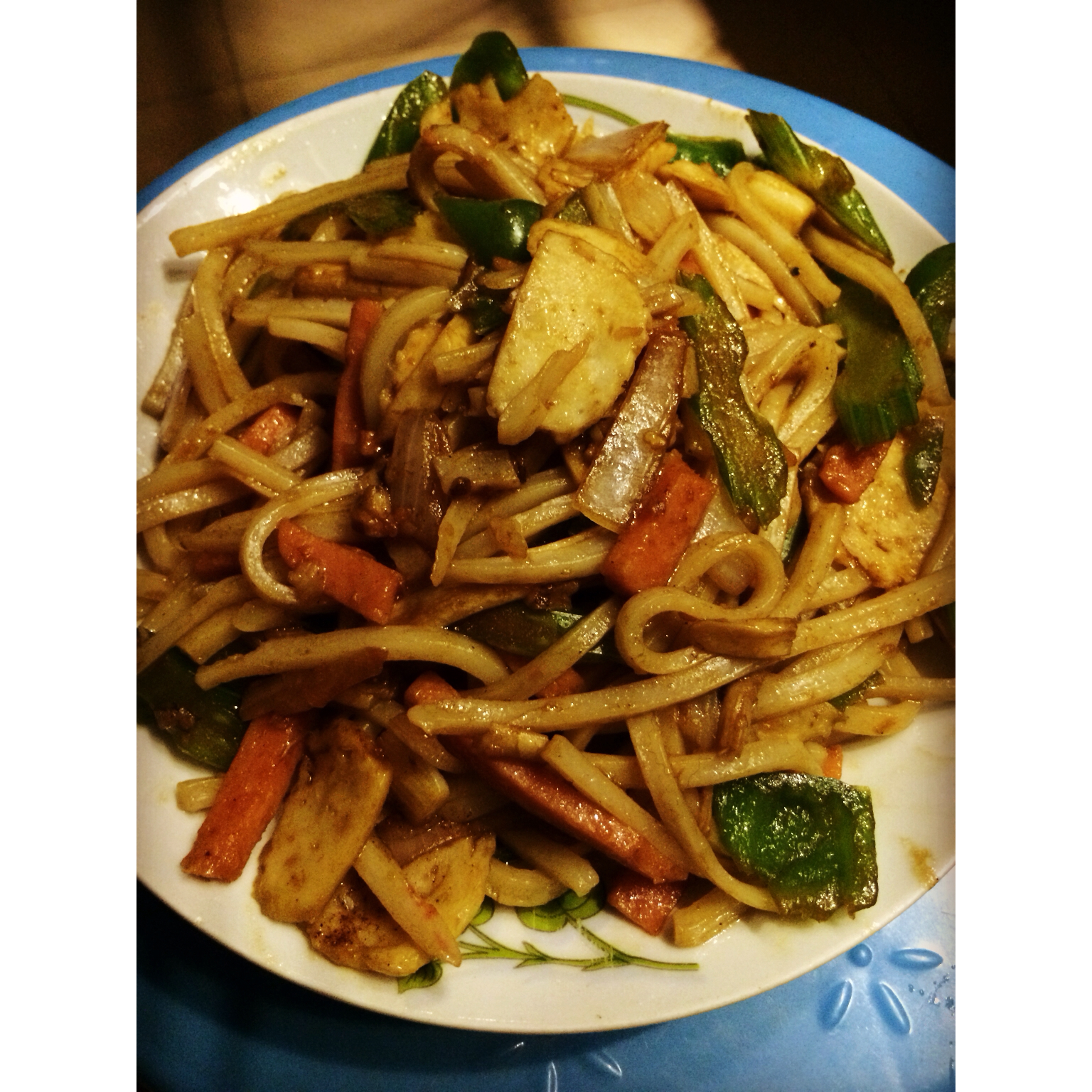 胡萝卜猪肉炒粉利