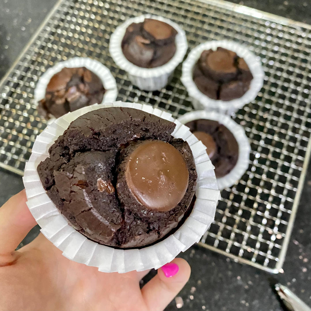 在家做巧克力蘑菇头麦芬蛋糕🍫