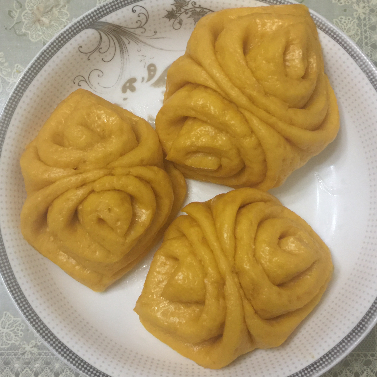 南瓜花卷馒头