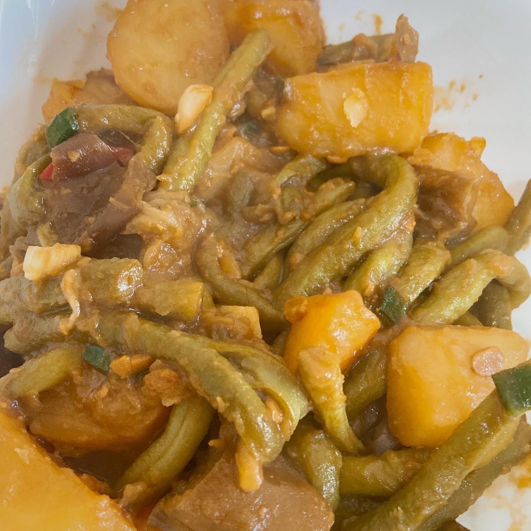 土豆炖豆角