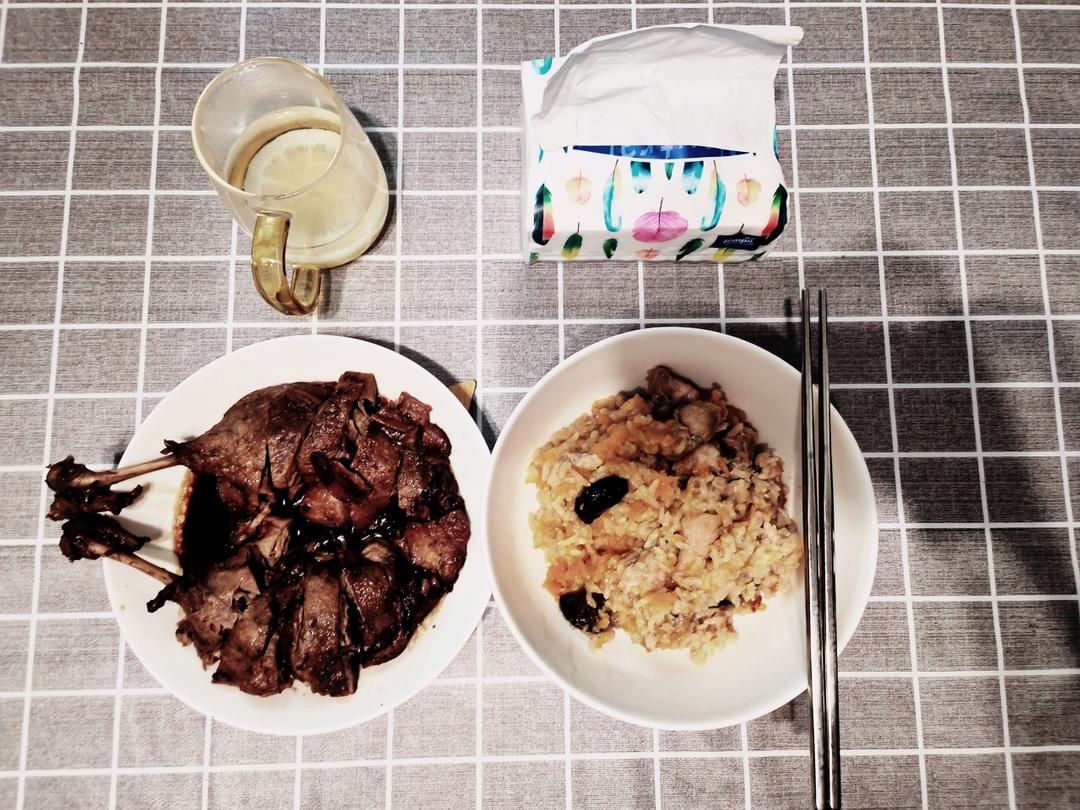 南瓜鸡肉饭