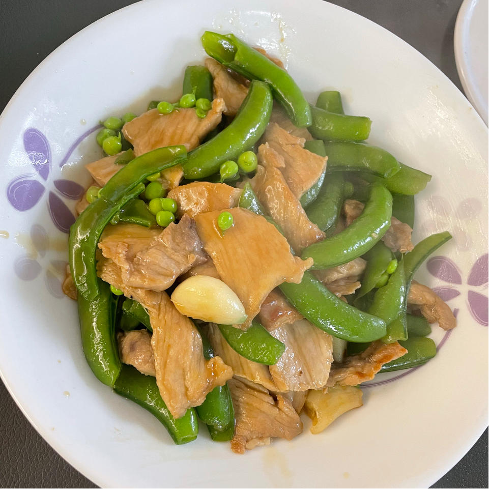 甜豆炒肉片