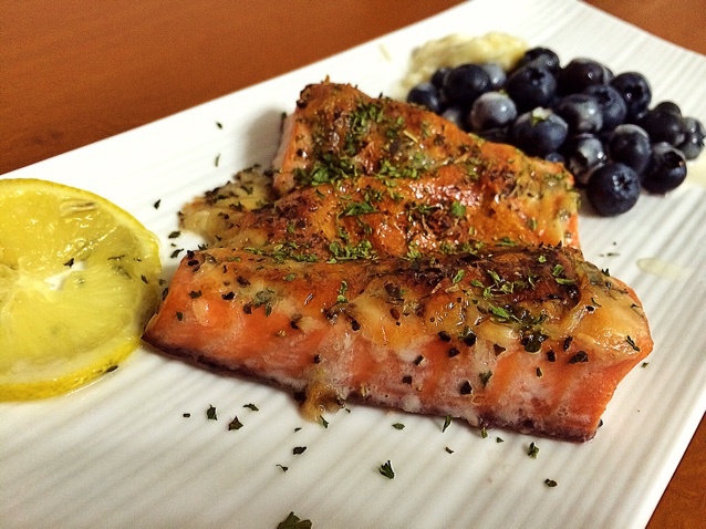 意大利烤三文鱼