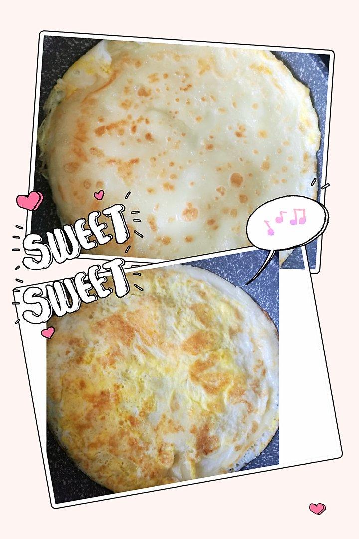 一盆面粉，几个鸡蛋，搅一搅，快速做早餐鸡蛋饼，柔软营养省时