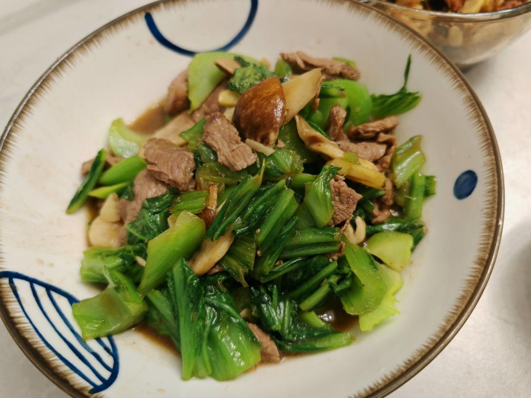 芥兰炒牛肉
