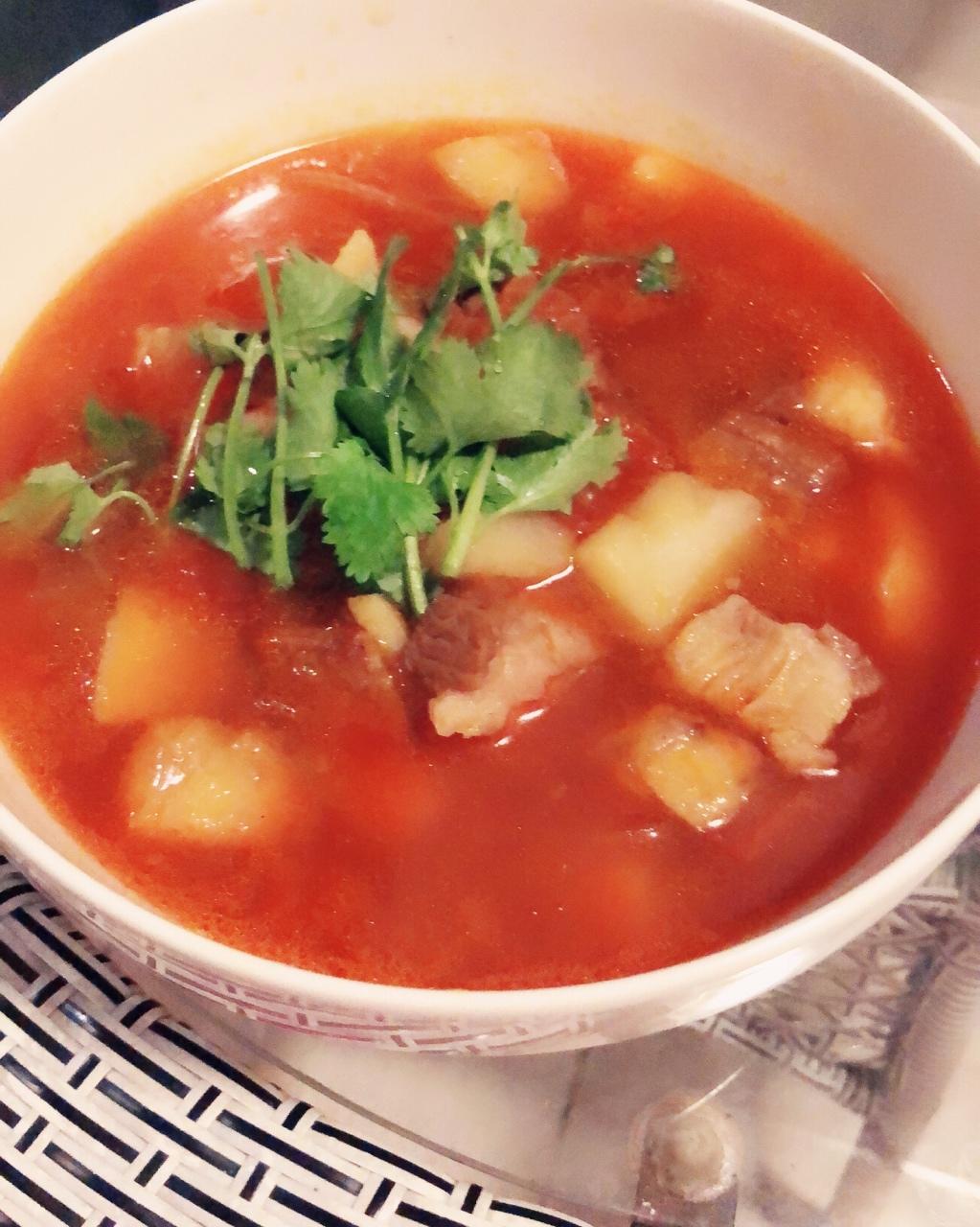 番茄土豆炖牛腩