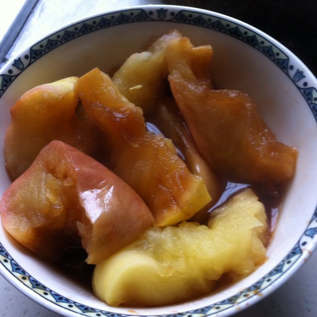 快手红糖苹果(微波炉版)