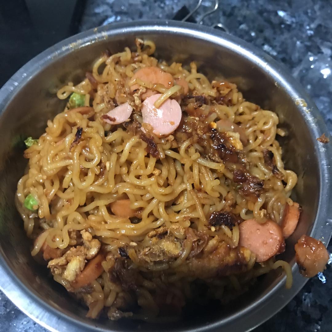 网红同款炒方便面