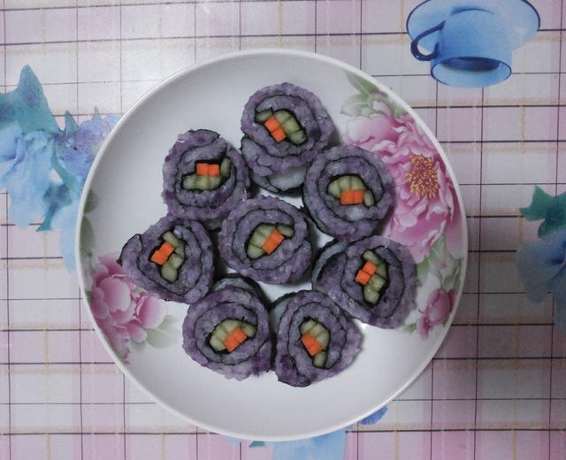 紫薯反转寿司的做法