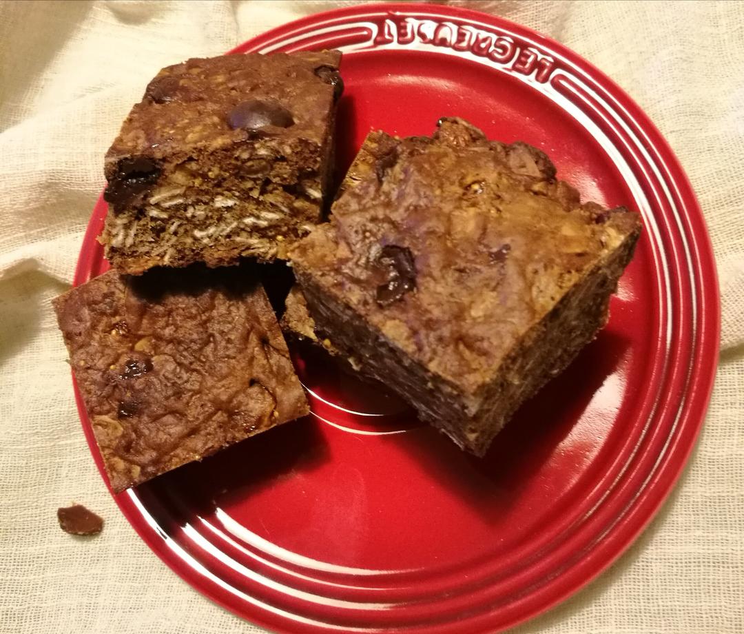 黑巧早餐燕麦糕丨健康·零食