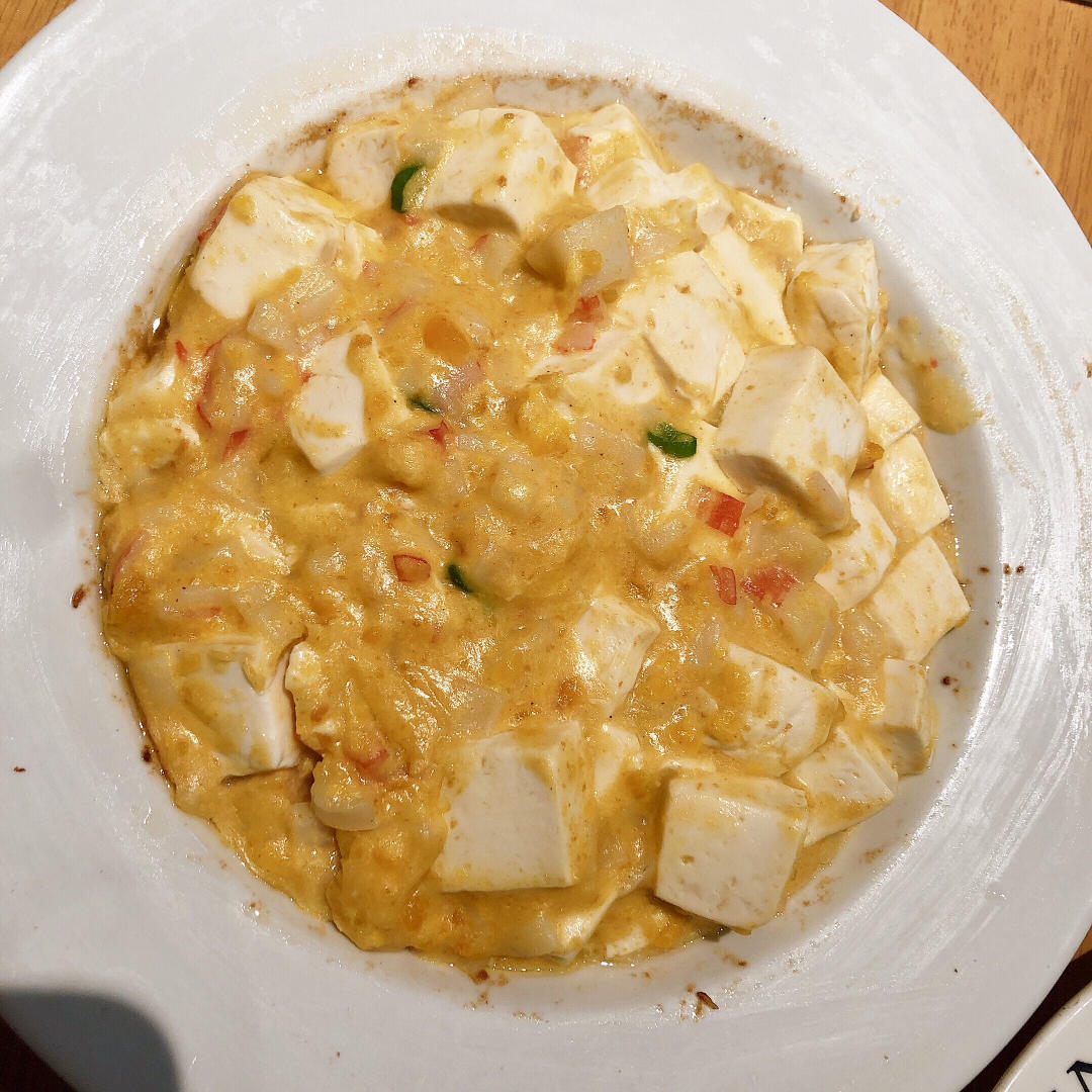 老丁的私房菜-蟹黄豆腐