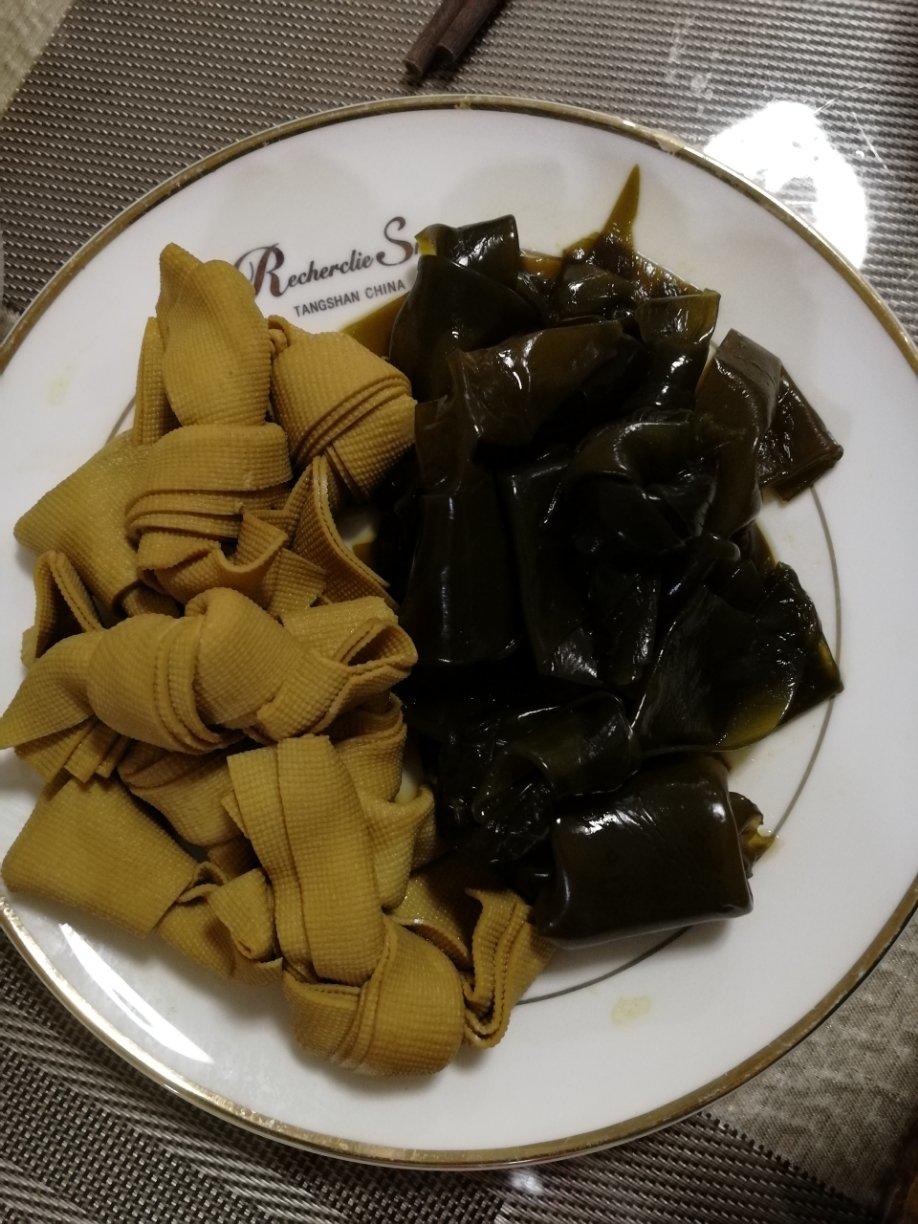 快手卤海带&豆腐皮